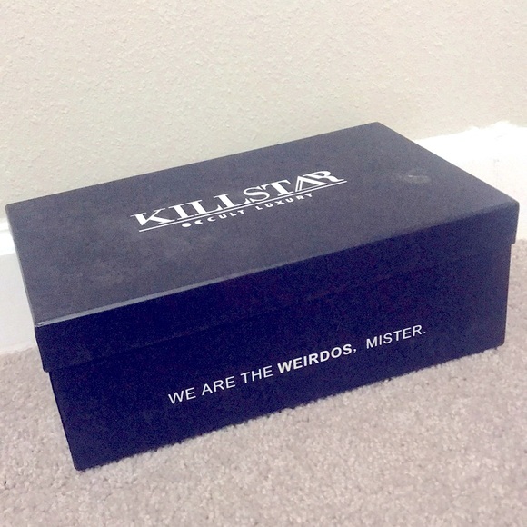 NWT Killstar 7 Women Pointed Toe Flats Witch Pentagram Gothic NEW Occult Luxury - Picture 2 of 4